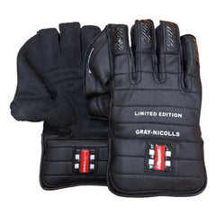 Gray Nicolls Limited Edition Wicket Keeping Gloves - Black (Adult)