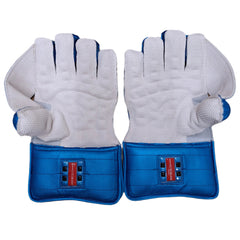 Gray Nicolls Limited Edition Wicket Keeping Gloves - Blue (Adult)
