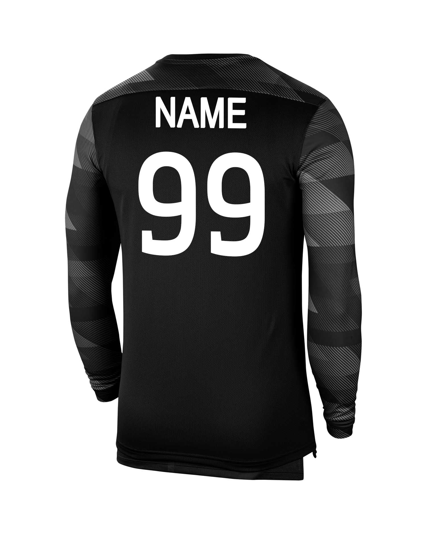 Football Goalkeeper Jersey Black / Grey (Unisex)