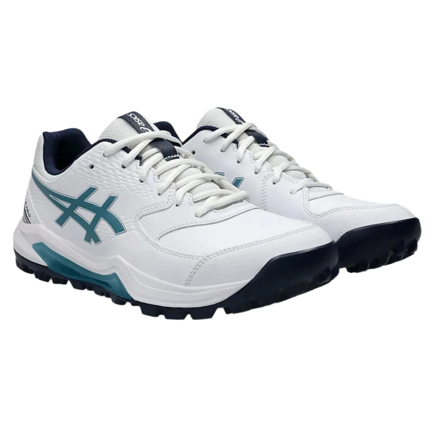 ASICS GEL-LETHAL FIELD 2 Cricket Shoes (White/Atlantis Blue)