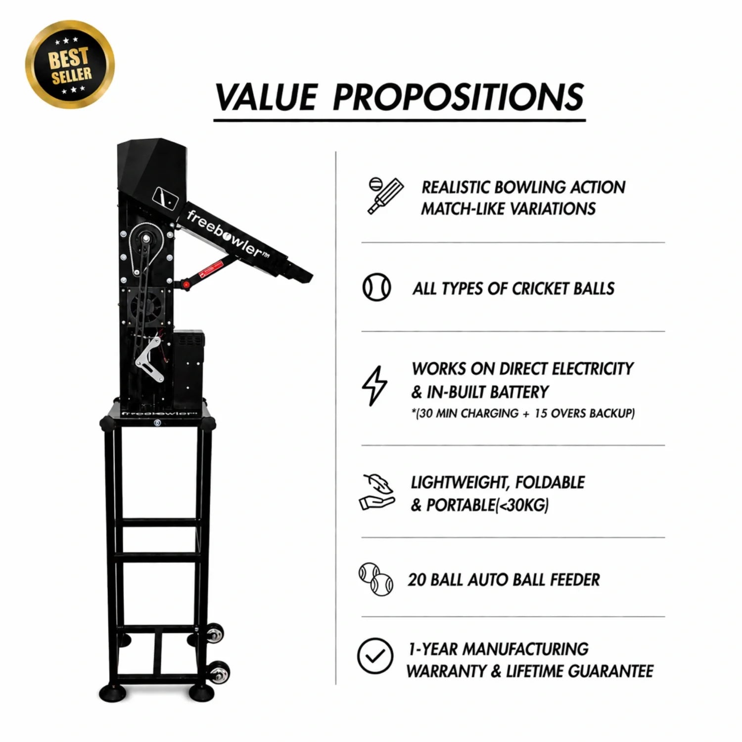 FS2 Pro Plus Bowling Machine