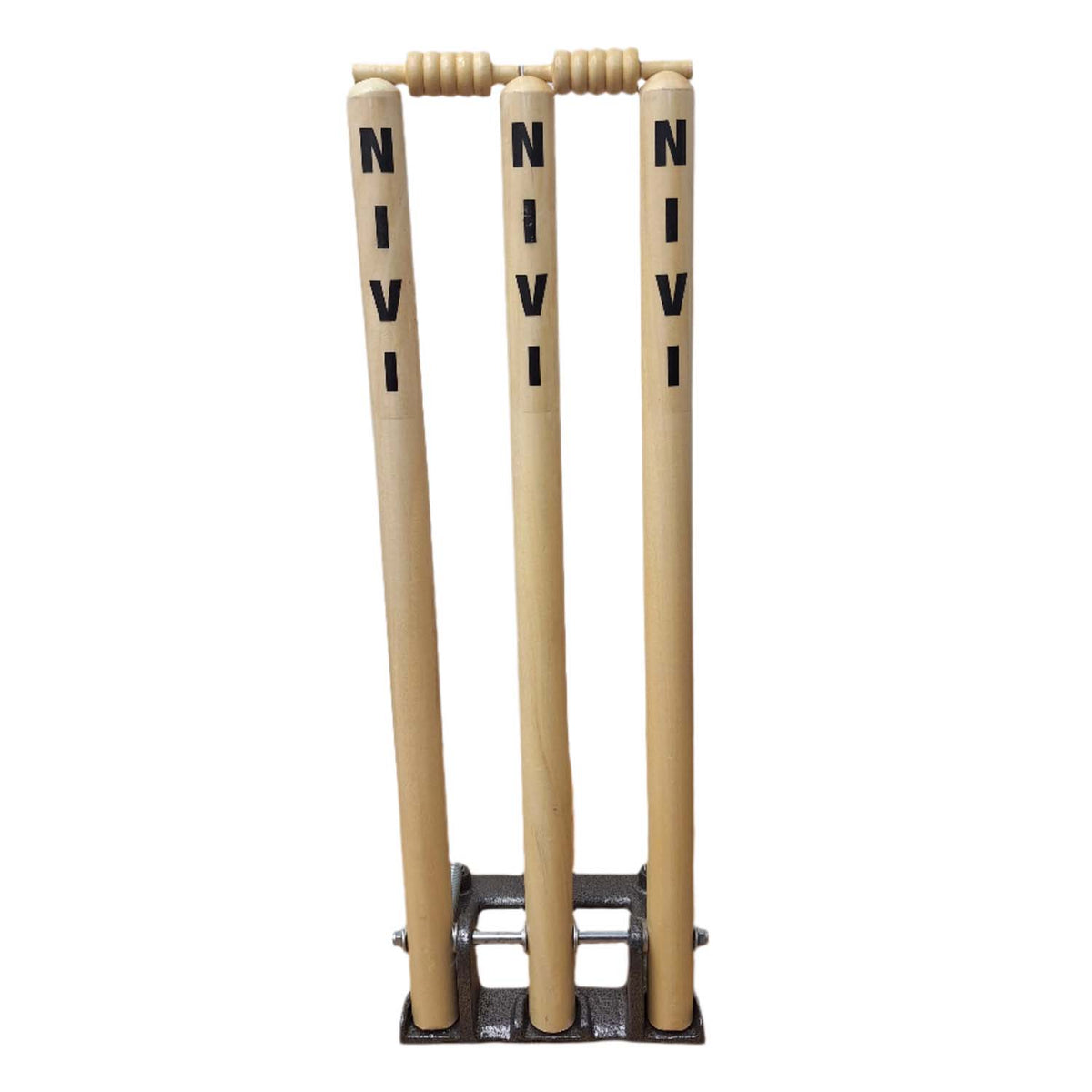 NIVI Spring Stumps (Set of 3 Stumps and 2 Bails)