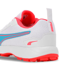 Puma Cricket Shoes High Run - White/L. Blue/E. Red