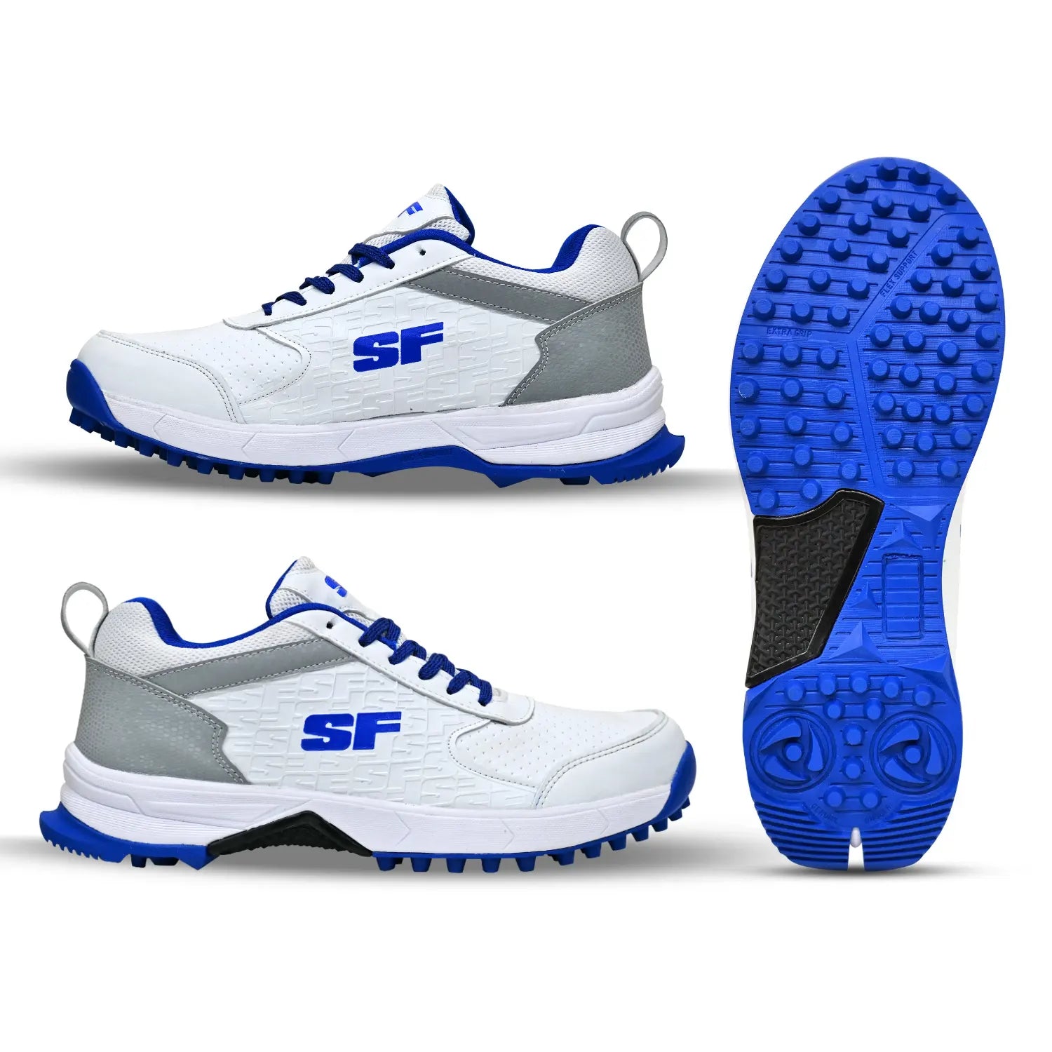 SF Force Cricket Shoes - Blue/White