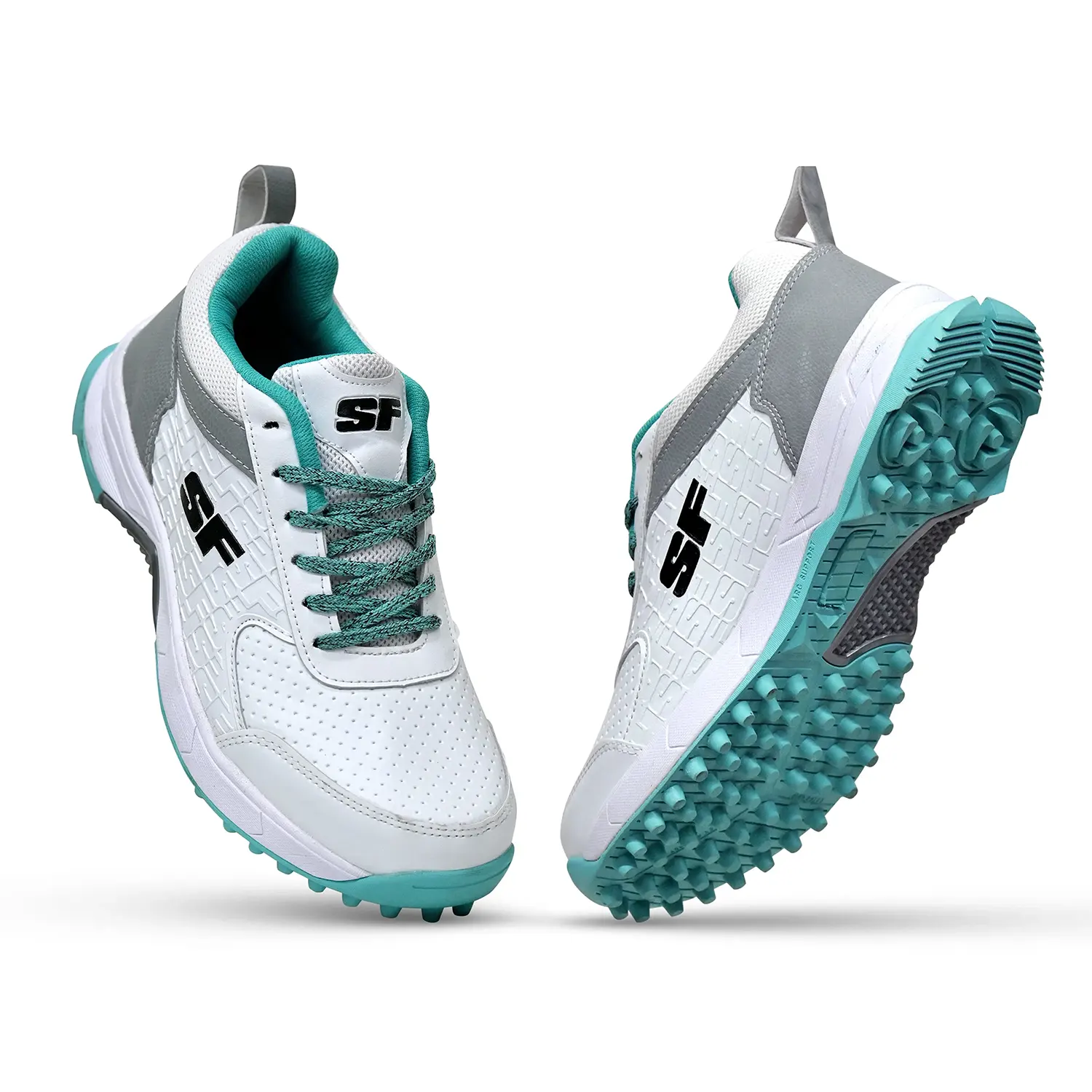 SF Force Cricket Shoes - Teal/White