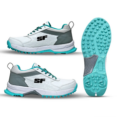 SF Force Cricket Shoes - Teal/White