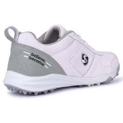 SG FUSION Cricket Shoes - Grey/White