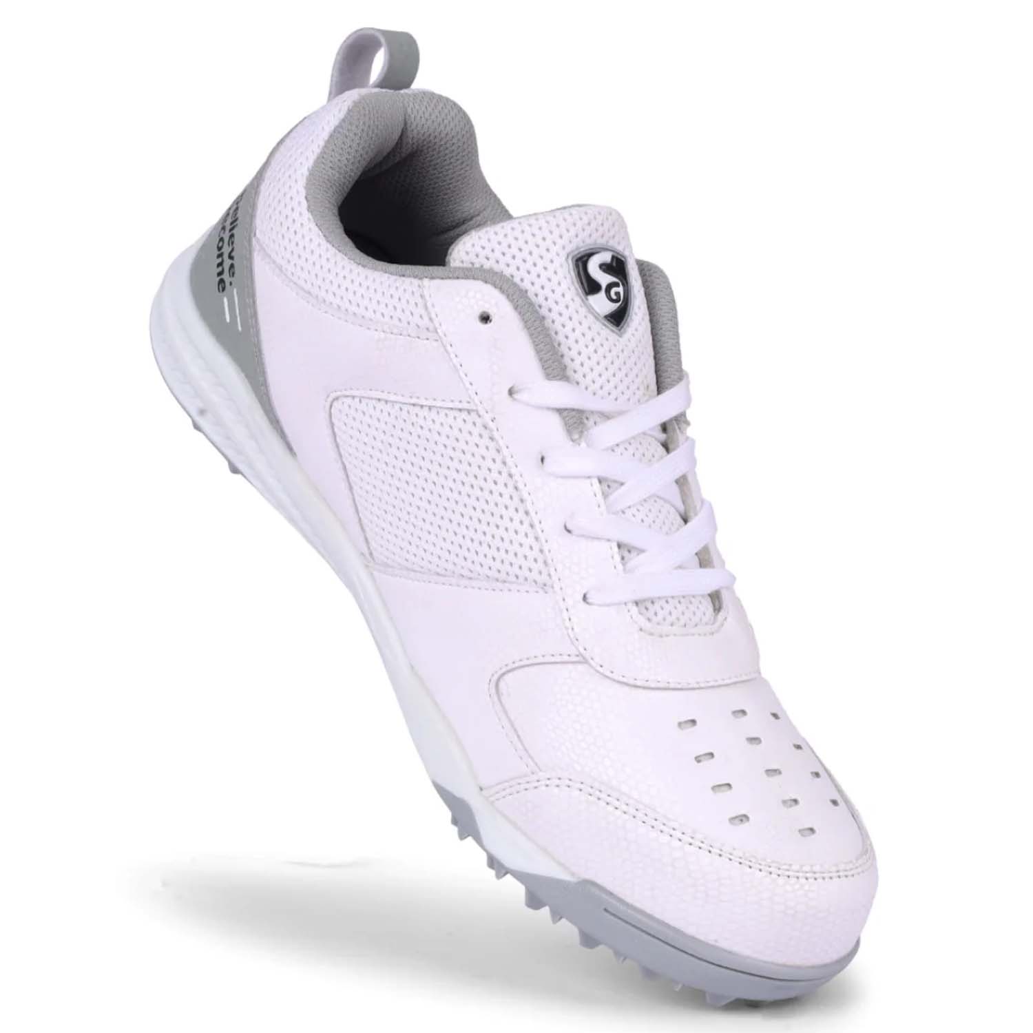 SG FUSION Cricket Shoes - Grey/White