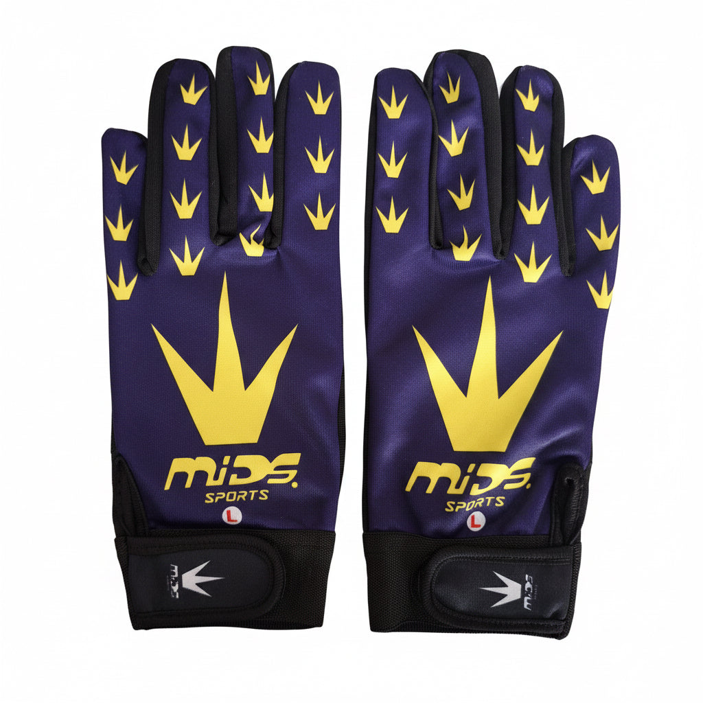 MIDS Tape Ball Batting Gloves Purple (Adult)